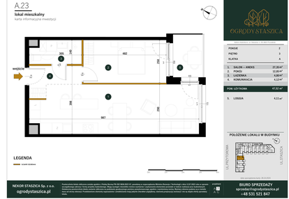 Mieszkanie w inwestycji: Ogrody Staszica
