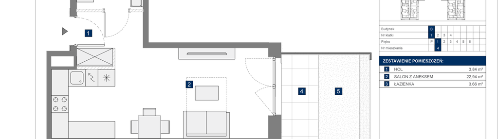 Mieszkanie w inwestycji: Osiedle przy Wielickiej etap 1.2