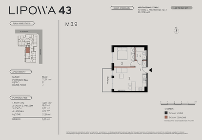 Mieszkanie w inwestycji: Lipowa 43