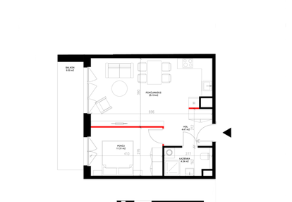 Mieszkanie w inwestycji: INSPIRE ETAP V – bud. F, G