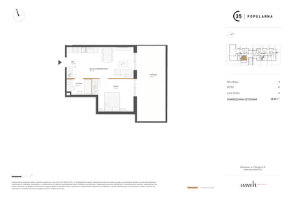 Mieszkanie w inwestycji: Popularna 35