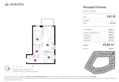 Mieszkanie w inwestycji: Murapol Portovo etap II