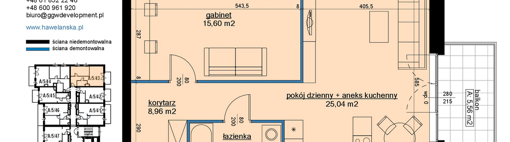 Mieszkanie w inwestycji: Osiedle Hawelańska etap III - bud. A