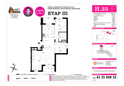 Mieszkanie w inwestycji: ART MODERN etap III - bud. H