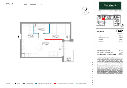 Mieszkanie w inwestycji: Grunwald Między Drzewami etap II