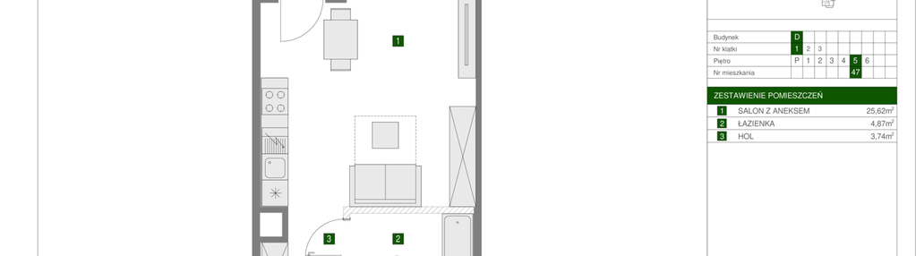 Mieszkanie w inwestycji: Osiedle Urbino etap 1.4