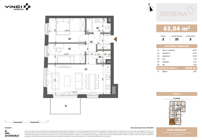 Mieszkanie w inwestycji: Srebrna 5