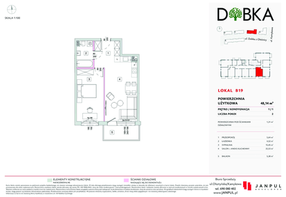 Mieszkanie w inwestycji: Dobka
