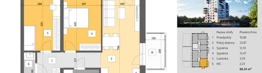 Mieszkanie w inwestycji: Dworzysko Park - Etap III