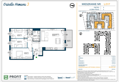 Mieszkanie w inwestycji: Osiedle Hemara - etap III bud. 2 i 3