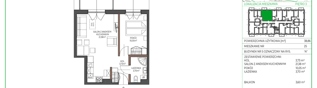 Mieszkanie w inwestycji: Osiedle Polna bud. 5