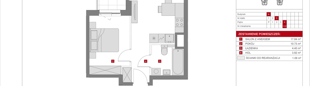 Mieszkanie w inwestycji: Dzielnica Mieszkaniowa Metro Zachód - etap 8.1