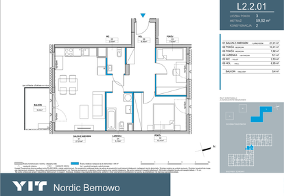 Mieszkanie w inwestycji: Nordic Bemowo - etap III