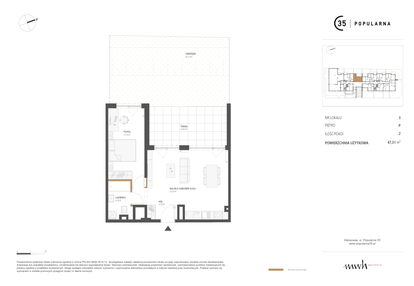 Mieszkanie w inwestycji: Popularna 35
