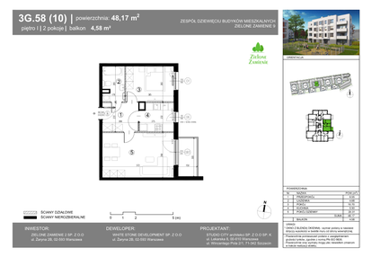 Mieszkanie w inwestycji: Zielone Zamienie IX