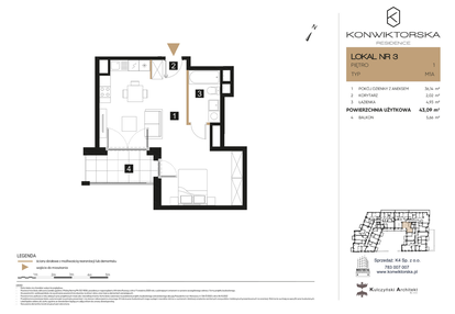 Mieszkanie w inwestycji: Konwiktorska Residence