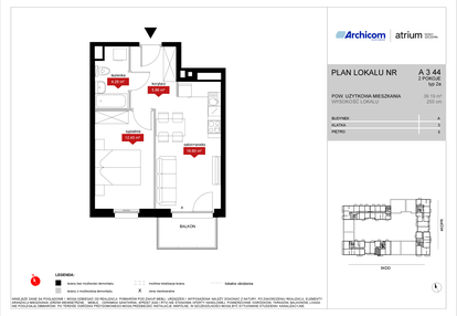 Mieszkanie w inwestycji: Atrium - Nowy Szczepin