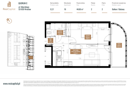 Mieszkanie w inwestycji: Quorum Apartments