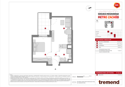 Mieszkanie w inwestycji: Dzielnica Mieszkaniowa Metro Zachód - etap 8