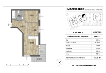 Mieszkanie w inwestycji: Imaginarium Kazuń Nowy - bud. B