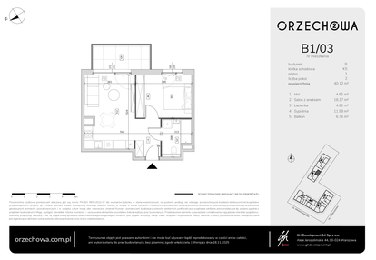 Mieszkanie w inwestycji: Orzechowa 2
