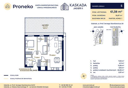Mieszkanie w inwestycji: Kaskada Jasień - etap II