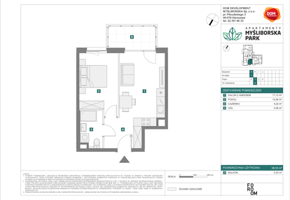 Mieszkanie w inwestycji: Apartamenty Myśliborska Park