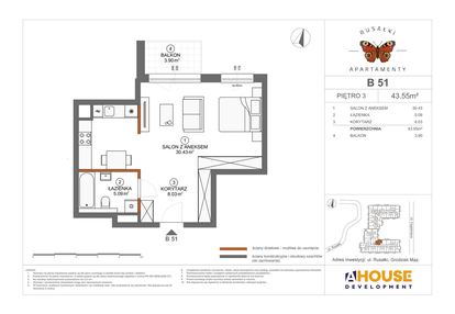 Mieszkanie w inwestycji: Apartamenty Rusałki