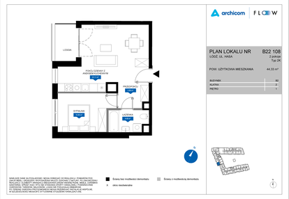 Mieszkanie w inwestycji: Flow - bud. B2 A i bud. B2 B