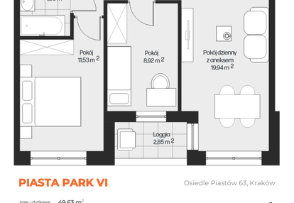 Mieszkanie w inwestycji: Piasta Park VI