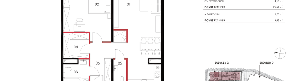 Mieszkanie w inwestycji: Naramowicka 100