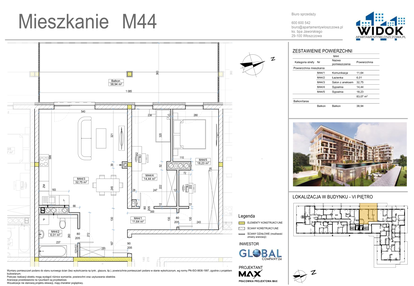 Mieszkanie w inwestycji: Apartamenty Widok Włoszczowa