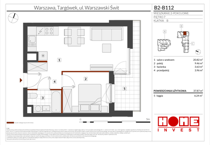 Mieszkanie w inwestycji: Warszawski Świt etap IX