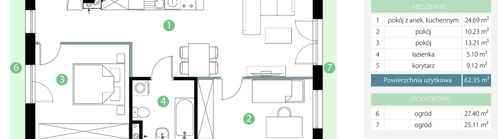 Mieszkanie w inwestycji: Bogatyńska Apartamenty etap 3
