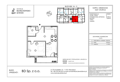 Mieszkanie w inwestycji: Osiedle Barczewski Dwór etap III
