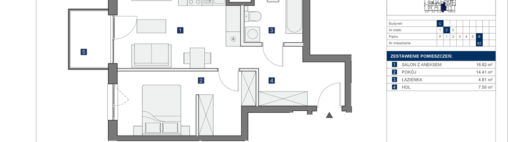 Mieszkanie w inwestycji: Osiedle Bokserska 71 Etap 2 Faza 2