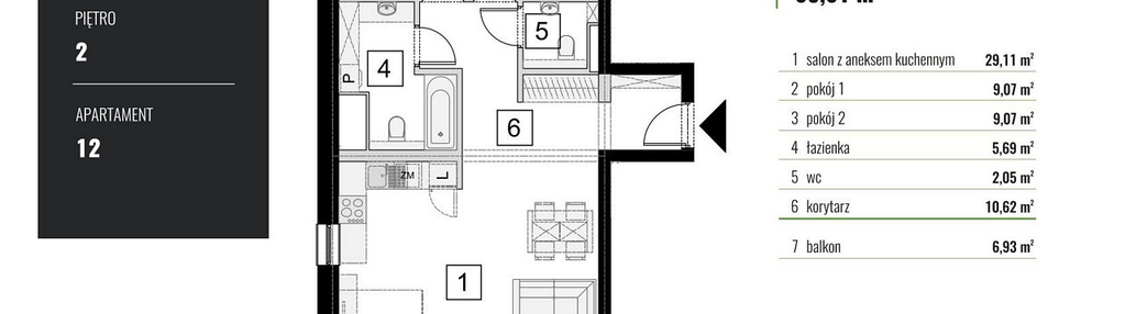 Mieszkanie w inwestycji: Zielony Horyzont II