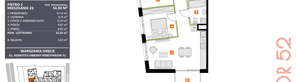 Mieszkanie w inwestycji: KOR 52