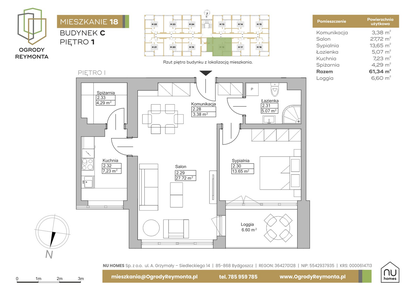 Mieszkanie w inwestycji: Ogrody Reymonta