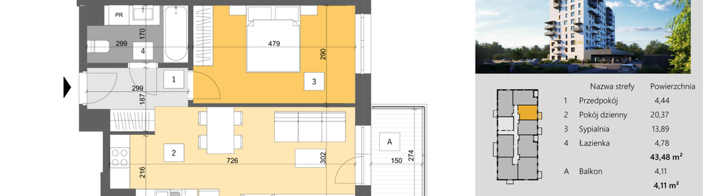 Mieszkanie w inwestycji: Dworzysko Park - Etap III
