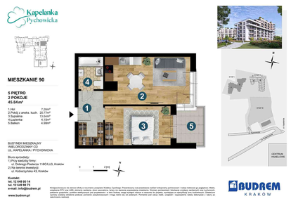Mieszkanie w inwestycji: Kapelanka - Pychowicka - budynek CD