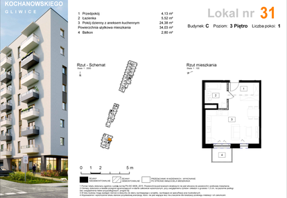 Mieszkanie w inwestycji: Osiedle Kochanowskiego - Gliwice
