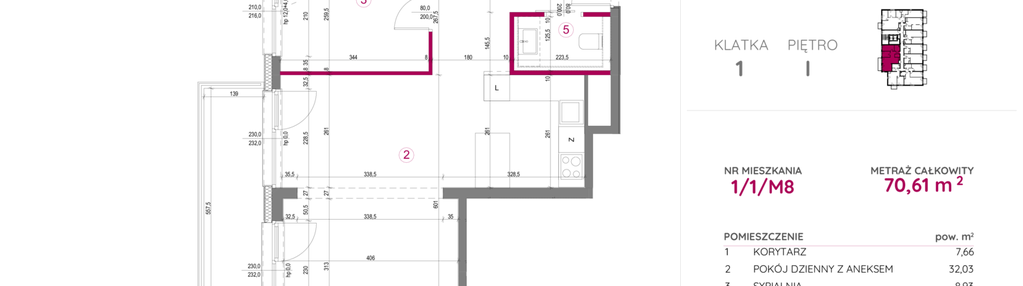 Mieszkanie w inwestycji: Lechicka 65