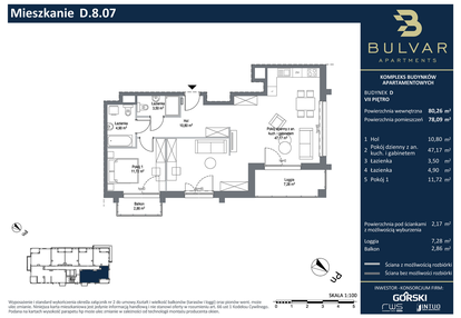 Mieszkanie w inwestycji: Bulvar Apartments - etap II