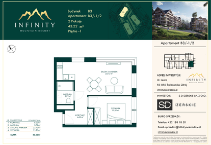 Mieszkanie w inwestycji: Infinity Mountain Resort