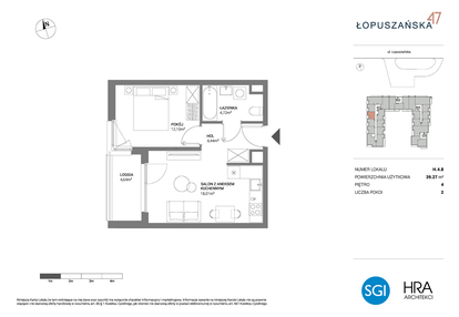 Mieszkanie w inwestycji: Łopuszańska 47 - etap 3