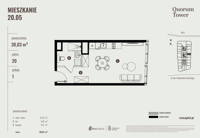 Mieszkanie w inwestycji: Quorum Tower