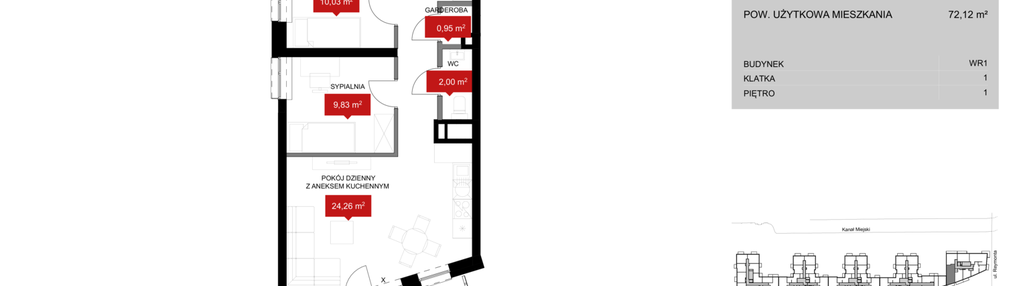 Mieszkanie w inwestycji: Przystań Reymonta