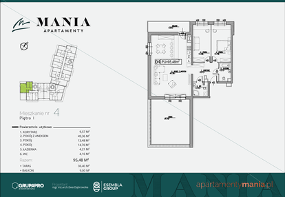 Mieszkanie w inwestycji: MANIA Apartamenty