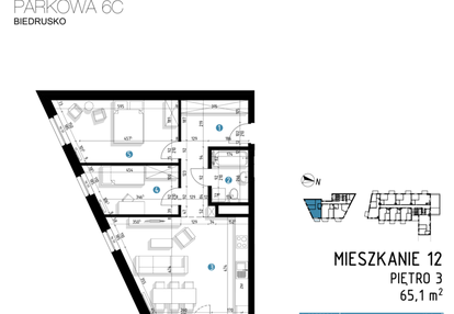 Mieszkanie w inwestycji: Parkowa 6AC - ETAP III